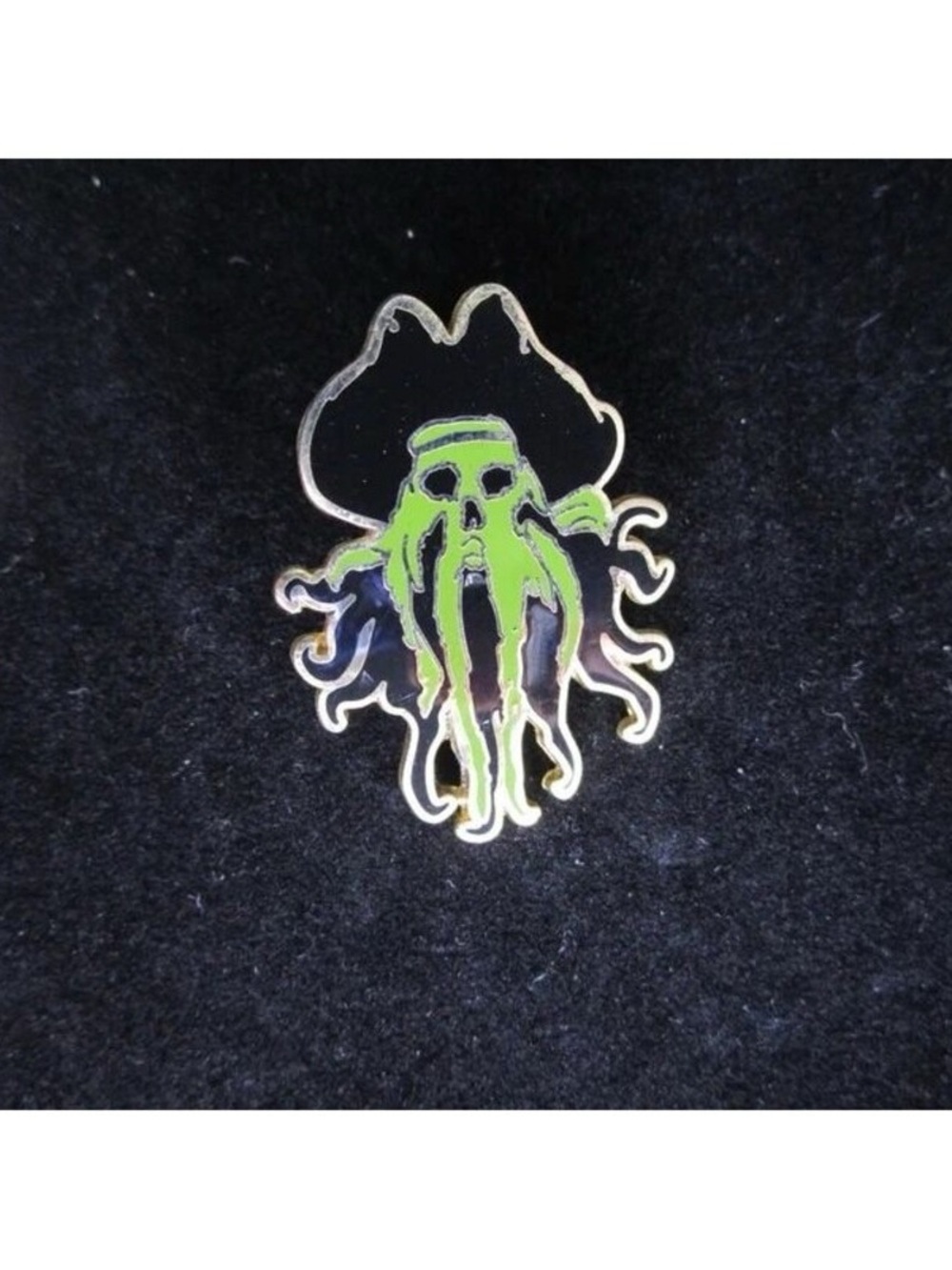 Green Cthulhu Enamel Lapel Pin - Men Accessories